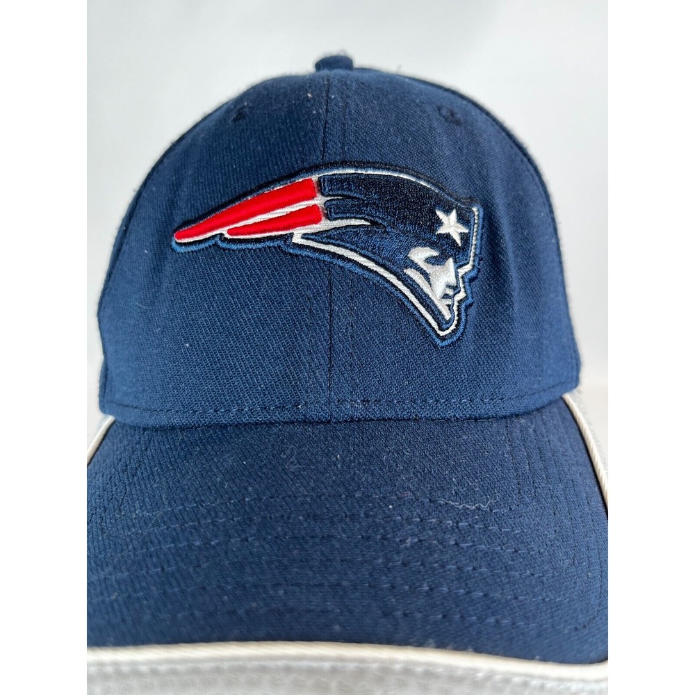 New Era New England Patriots Hat Cap Snap Back Blue Red NFL Football Mens